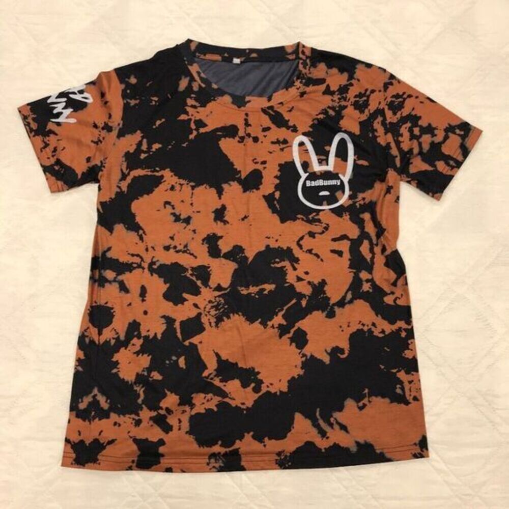 Bad Bunny Black Acid Washed womens shirt L